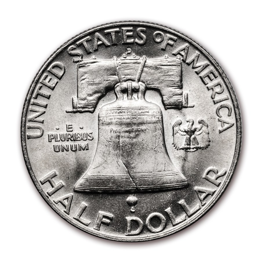 1959-D Franklin Half Dollar 20-Coin Roll BU