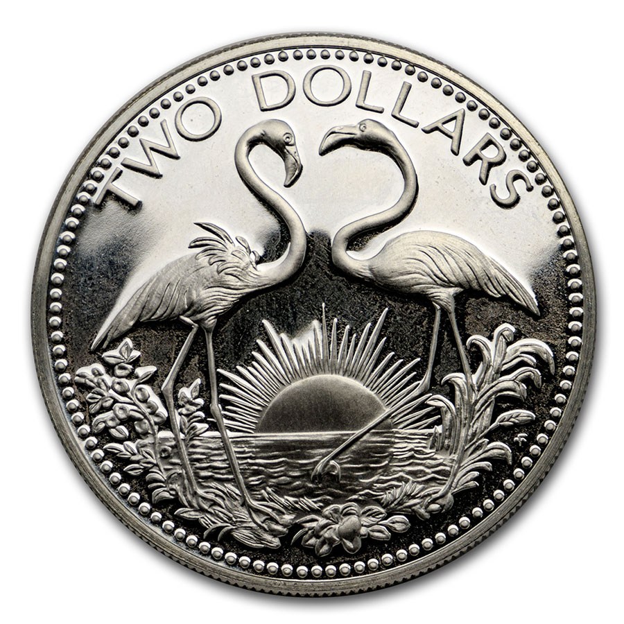 1974 Bahamas Silver $2 Proof