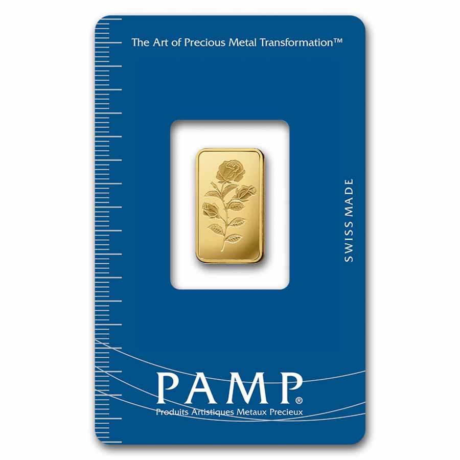 2.5 gram Gold Bar - PAMP Suisse Rosa (In Assay)