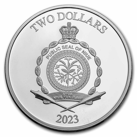 2023 Niue 1 oz Silver Coin $2 DC Classics: Wonder Woman
