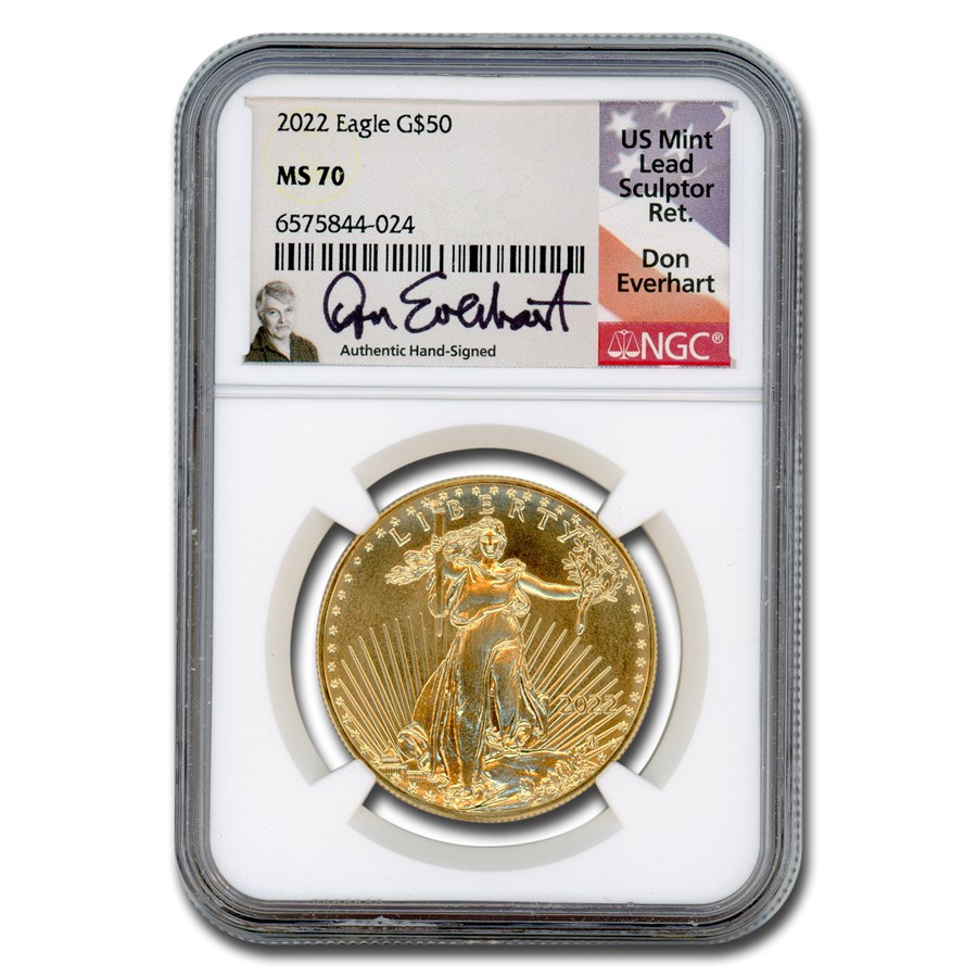 2022 1 oz American Gold Eagle MS-70 NGC (Everhart)