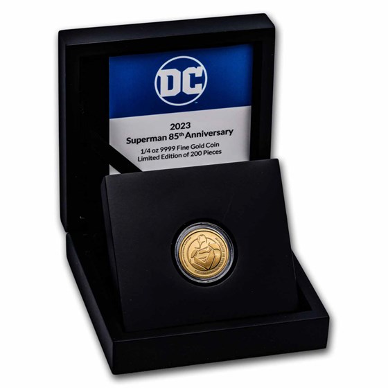 2023 Niue 1/4 oz Gold Coin $25 Superman 85th Anniversary