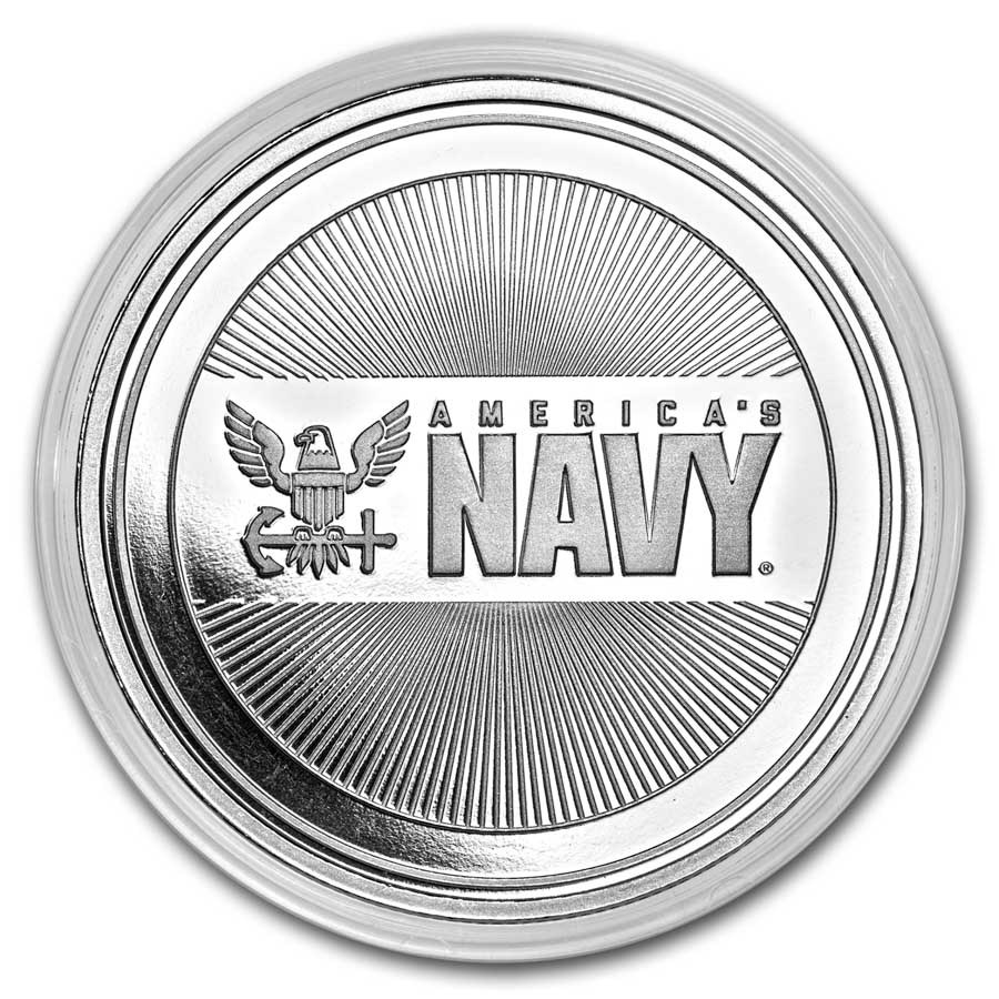 1 oz Silver Round - United States Navy