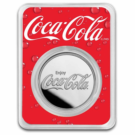 Coca-Cola® 1 oz Silver Struck Round (in TEP) Coca-Cola® 1 oz Silver Struck Round (in TEP)