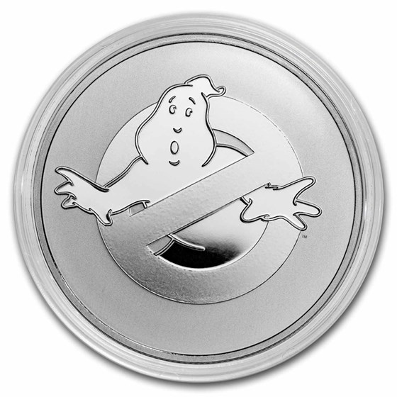 2024 Niue 1 oz Silver $2 Ghostbusters No Ghost Logo BU Coin