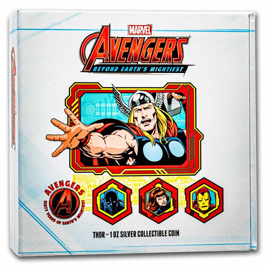 2023 Niue 1 oz Silver Avengers 60th Collection: Thor