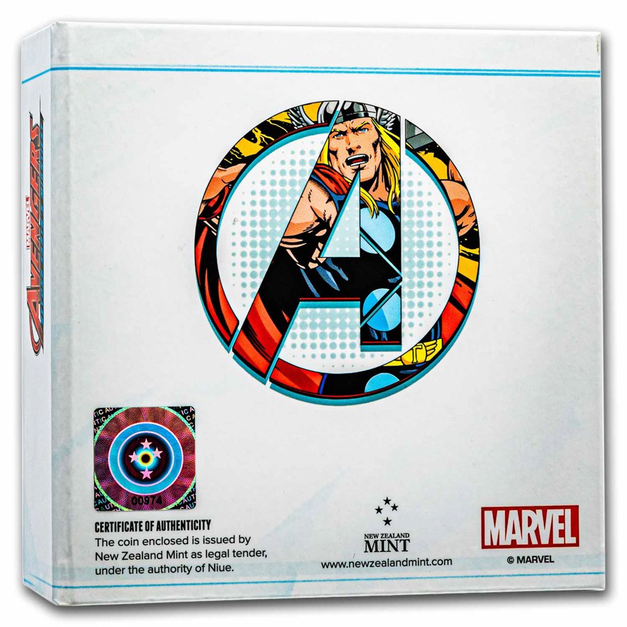 2023 Niue 1 oz Silver Avengers 60th Collection: Thor