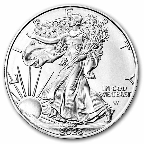 2026 1 oz American Silver Eagle - w/Starry Night Nativity Card
