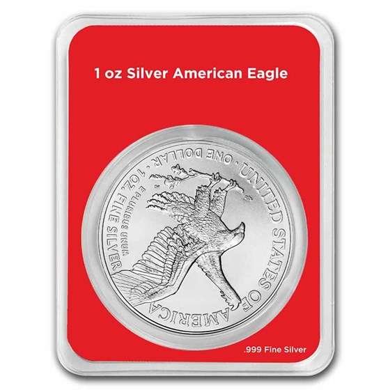 2026 1 oz American Silver Eagle - w/Merry Christmas Tree Card