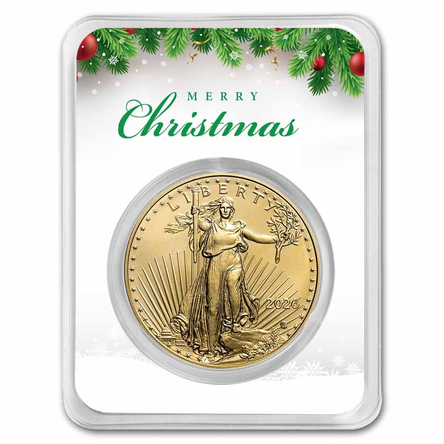 2026 1 oz American Gold Eagle - w/Christmas Tree