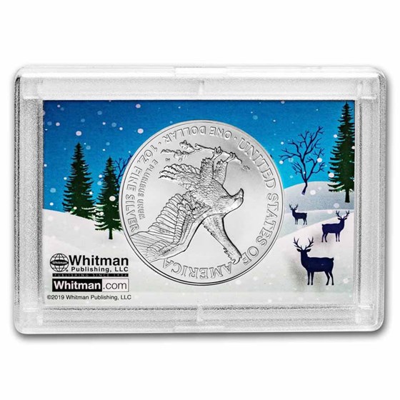 2026 1 oz American Silver Eagle - w/Harris Holder, Happy Holidays