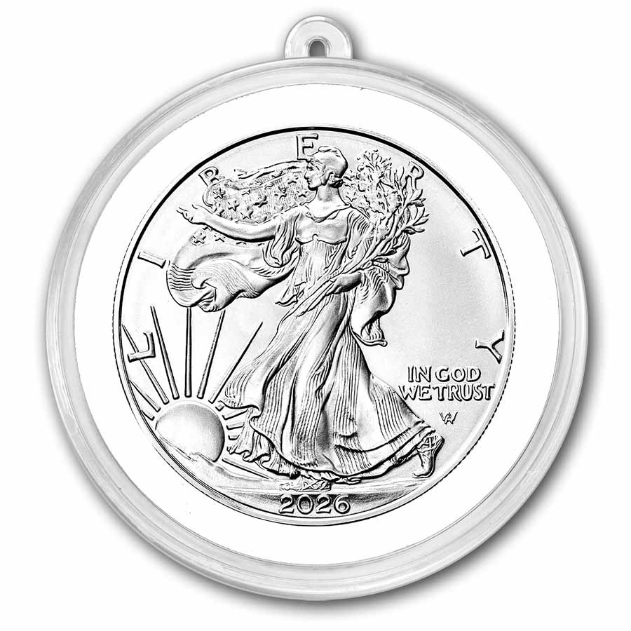 2026 1 oz American Silver Eagle - w/Holiday Tin, Wonderful Time