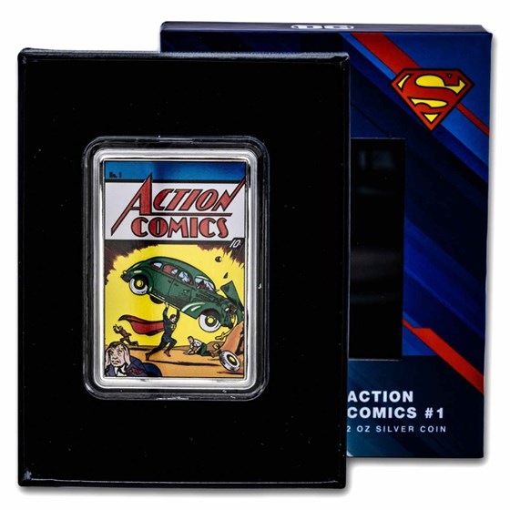 2023 Niue 2 oz Silver $5 DC Comics - Action Comics #1 Coin