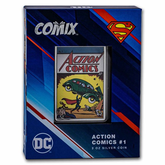 2023 Niue 2 oz Silver $5 DC Comics - Action Comics #1 Coin