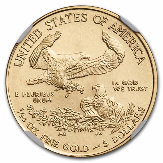 2015 1/10 oz American Gold Eagle MS-69 NGC