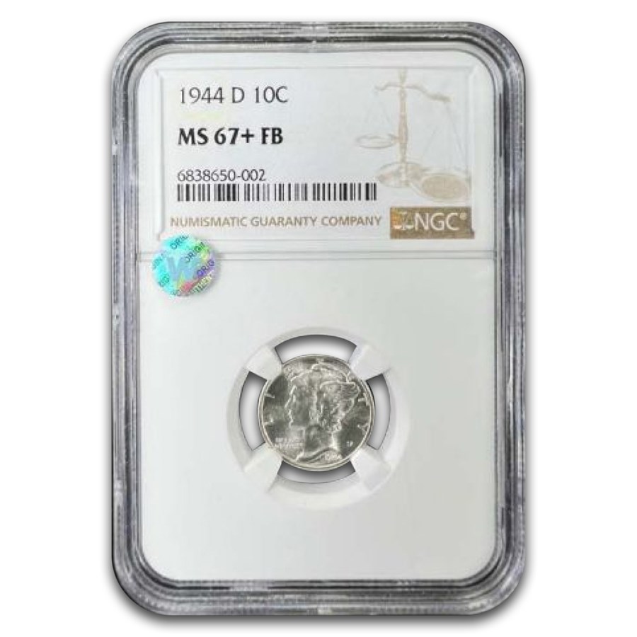 1944-D Mercury Dime MS-67+ NGC (FB)