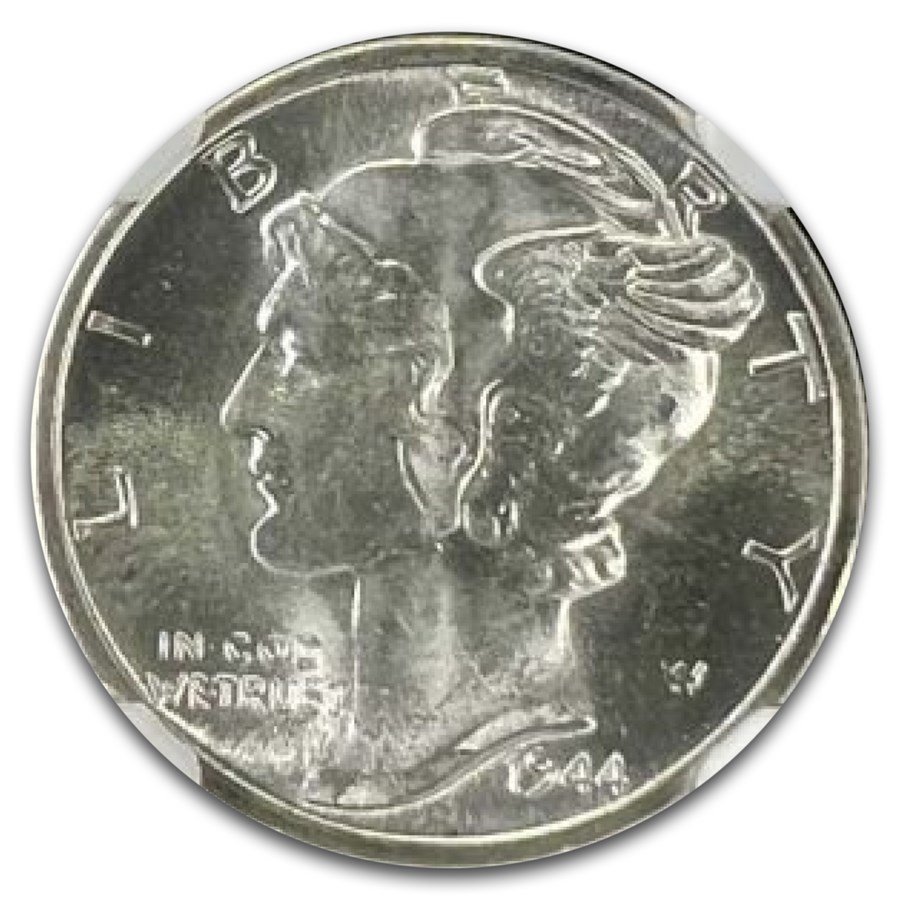 1944-D Mercury Dime MS-67+ NGC (FB)