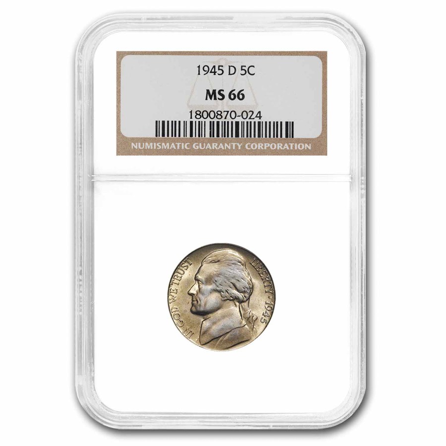 1945-D Jefferson Nickel MS-66 NGC