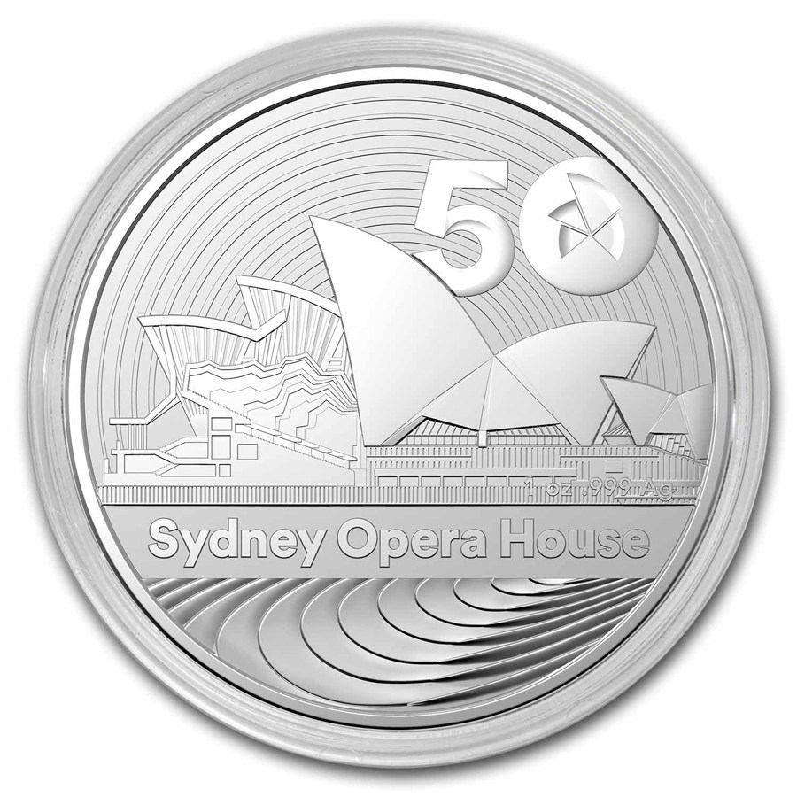 2023 Australia $1 1 oz Silver 50th Anniv. of Sydney Opera House