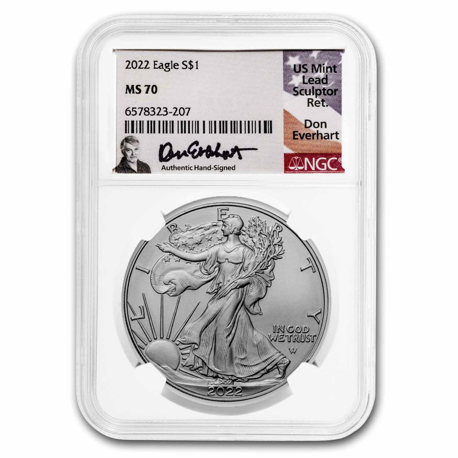 2022 American Silver Eagle MS-70 NGC (Everhart)
