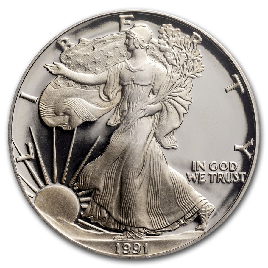 1991-S Proof American Silver Eagle PR-69 PCGS