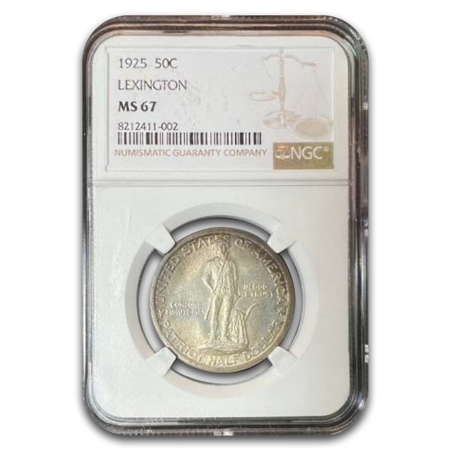 1925 Lexington Concord Sesquicentennial Half Dollar MS-67 NGC