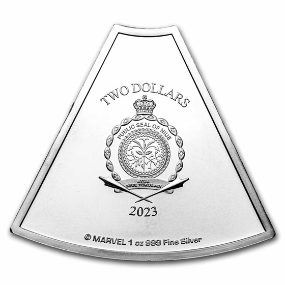 2023 Niue 1 oz Silver Avengers 60th Collection: Captain Marvel
