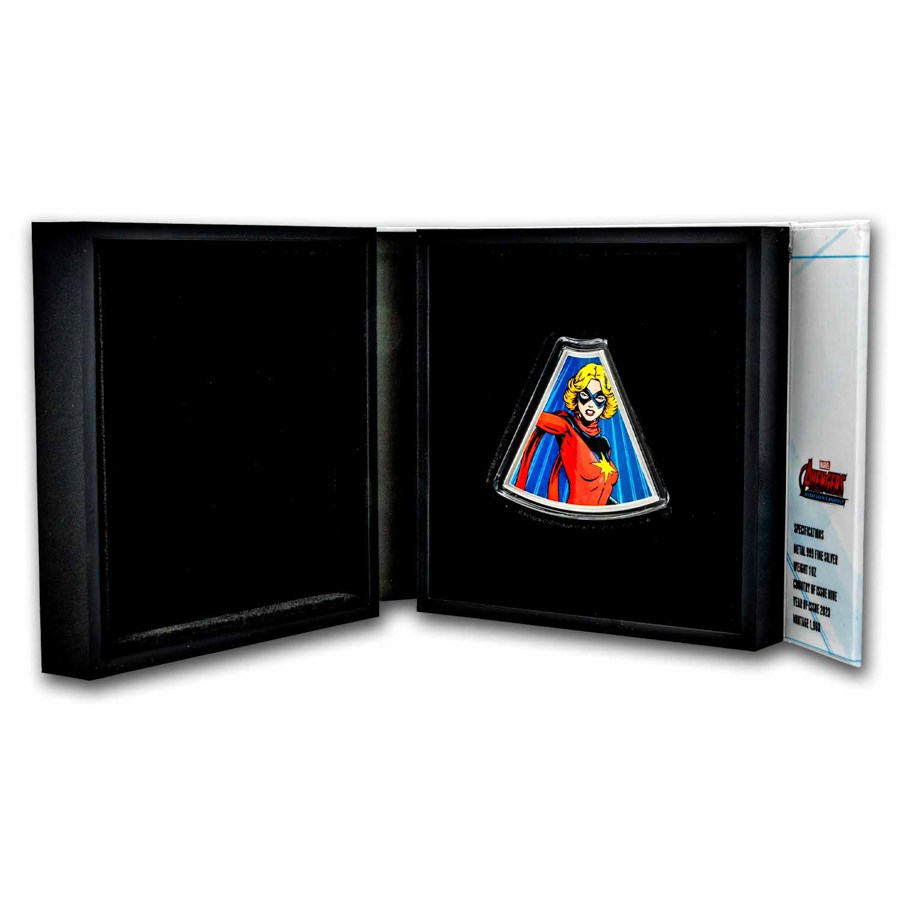 2023 Niue 1 oz Silver Avengers 60th Collection: Captain Marvel