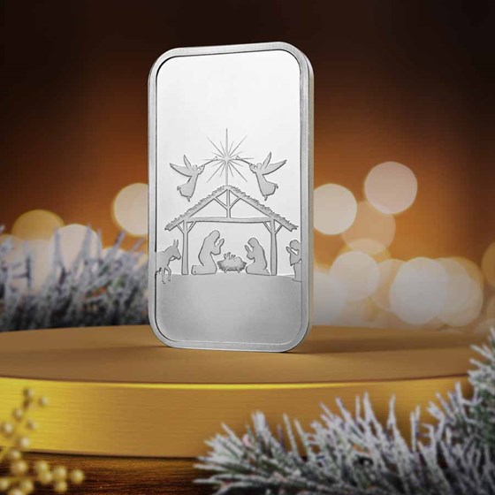 2026 1 oz Silver Bar - Nativity