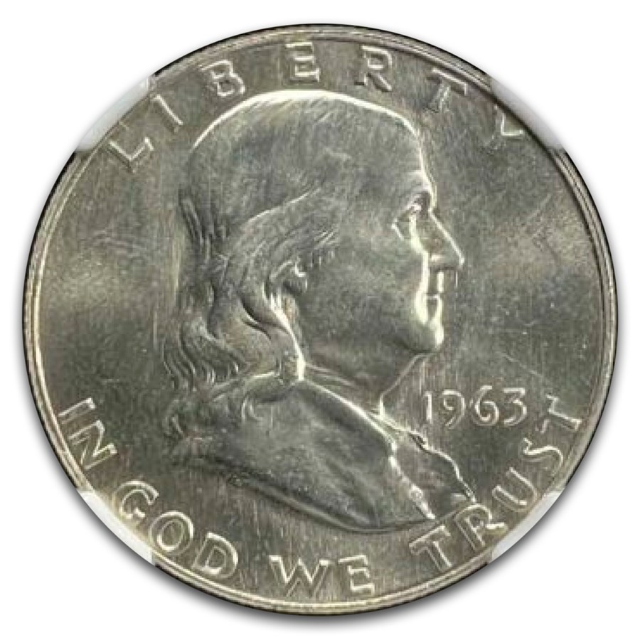 1963-D Franklin Half Dollar MS-66 NGC (FBL)