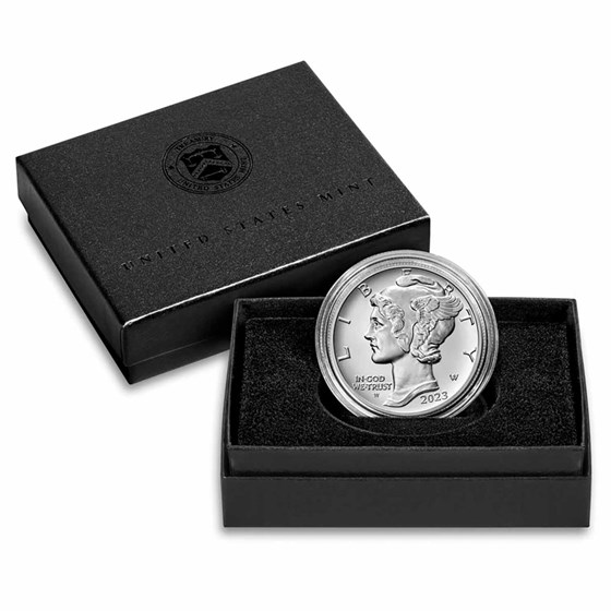 2023-W 1 oz Burnished American Palladium Eagle (w/Box &amp; COA)