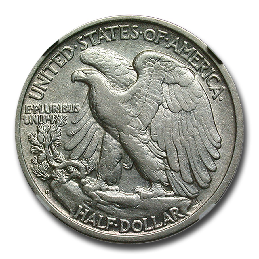 1918-D Walking Liberty Half Dollar XF-45 NGC