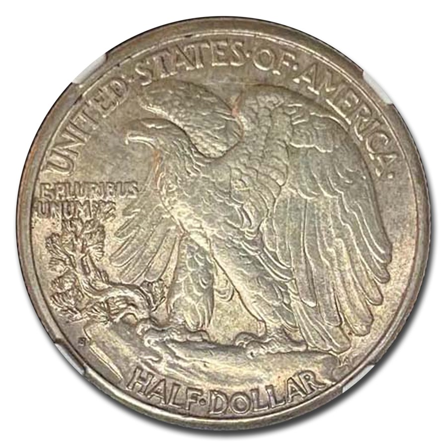 1933-S Walking Liberty Half Dollar AU-58 NGC