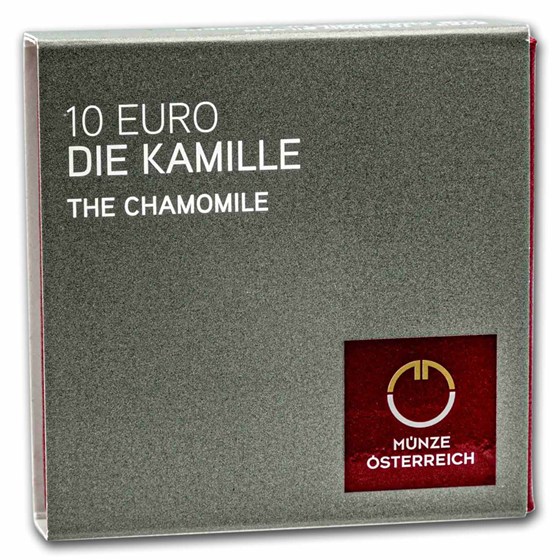 2023 Austria Proof Silver €10 Language of Flowers (Chamomile)