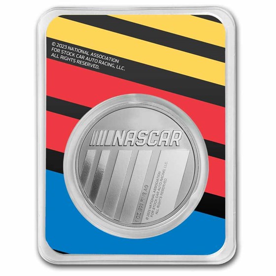 1 oz NASCAR 75th Struck Silver Round (TEP)