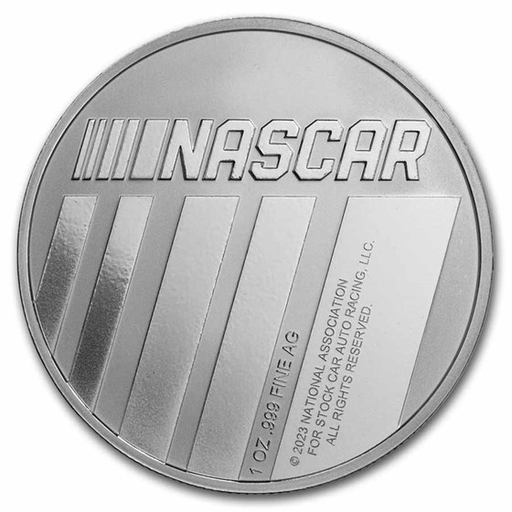 1 oz NASCAR 75th Struck Silver Round (TEP)