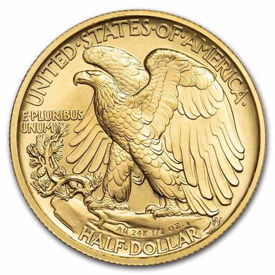 2016-W 1/2 oz Gold Walking Liberty Half Dollar (Capsule Only)