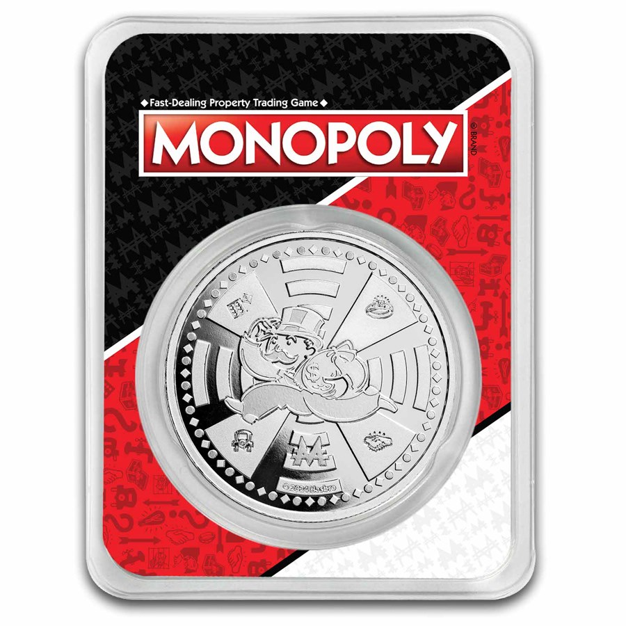 2024 Samoa 1 oz Silver Mr. Monopoly (with TEP)