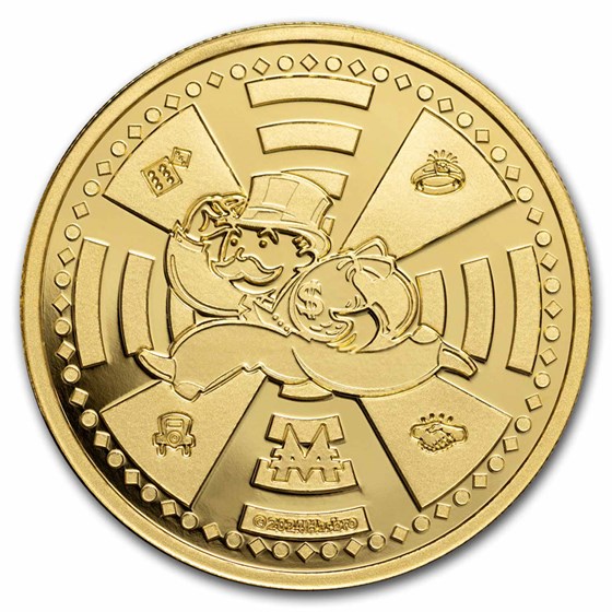2024 Samoa 1 oz Gold Mr. Monopoly BU