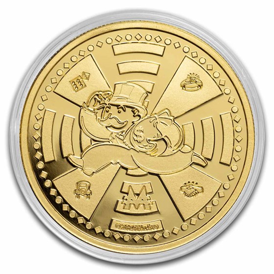 2024 Samoa 1 oz Gold Mr. Monopoly BU