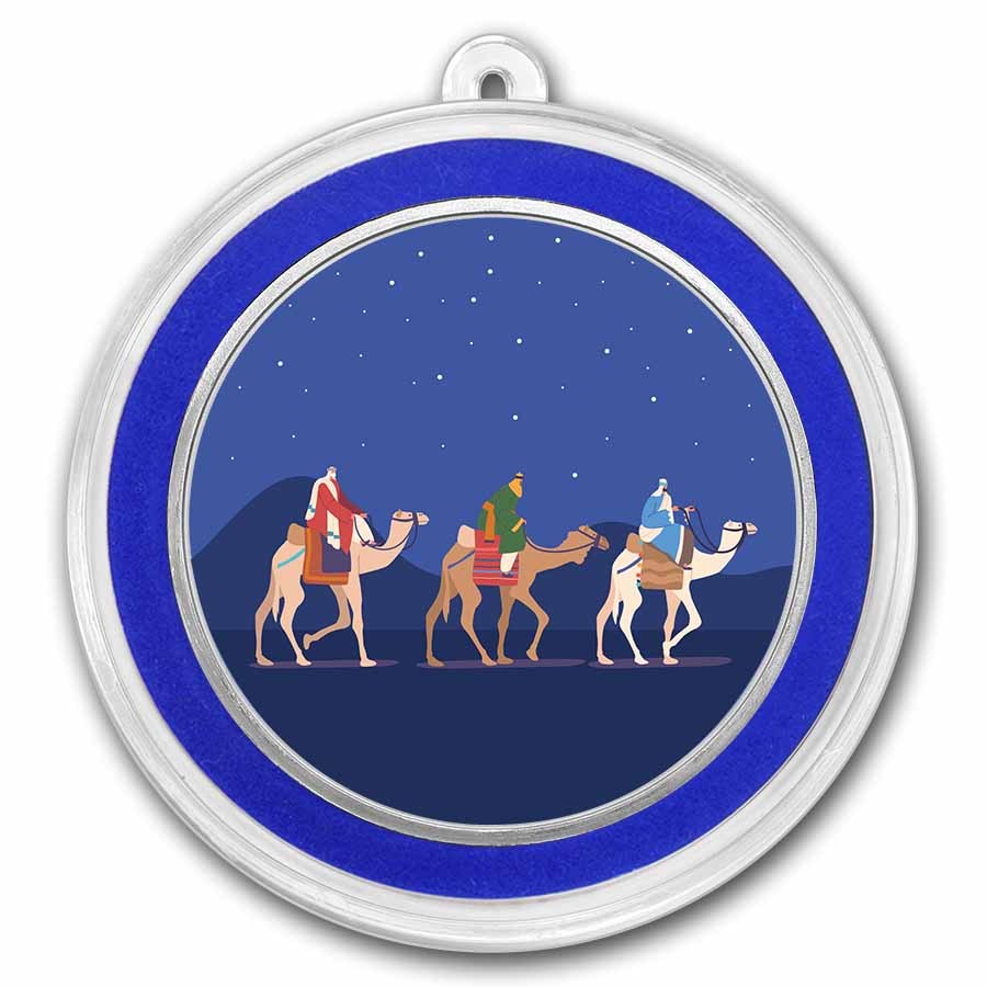 2026 1 oz Silver Colorized Round - Gifts of the Three Wise Men