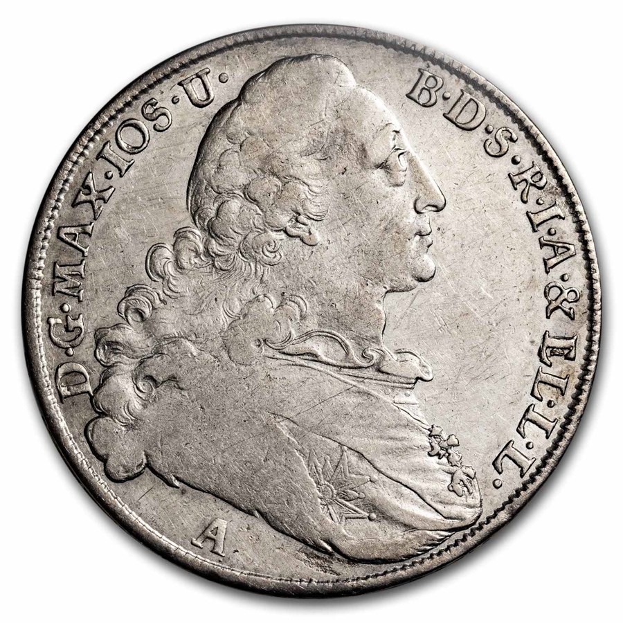 (1760-1777) German States Bavaria Silver Conventionthaler VF-XF