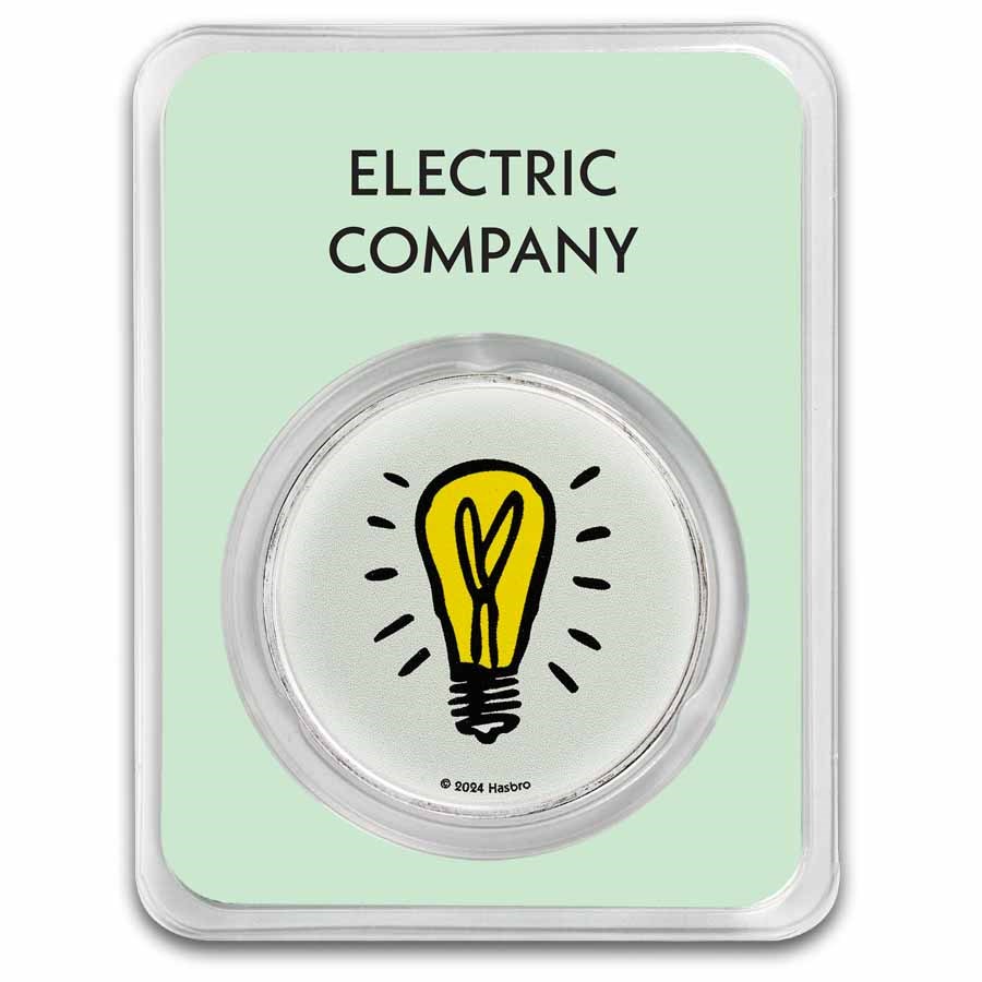 2024 Samoa 1 oz Silver Monopoly Electric Company with TEP