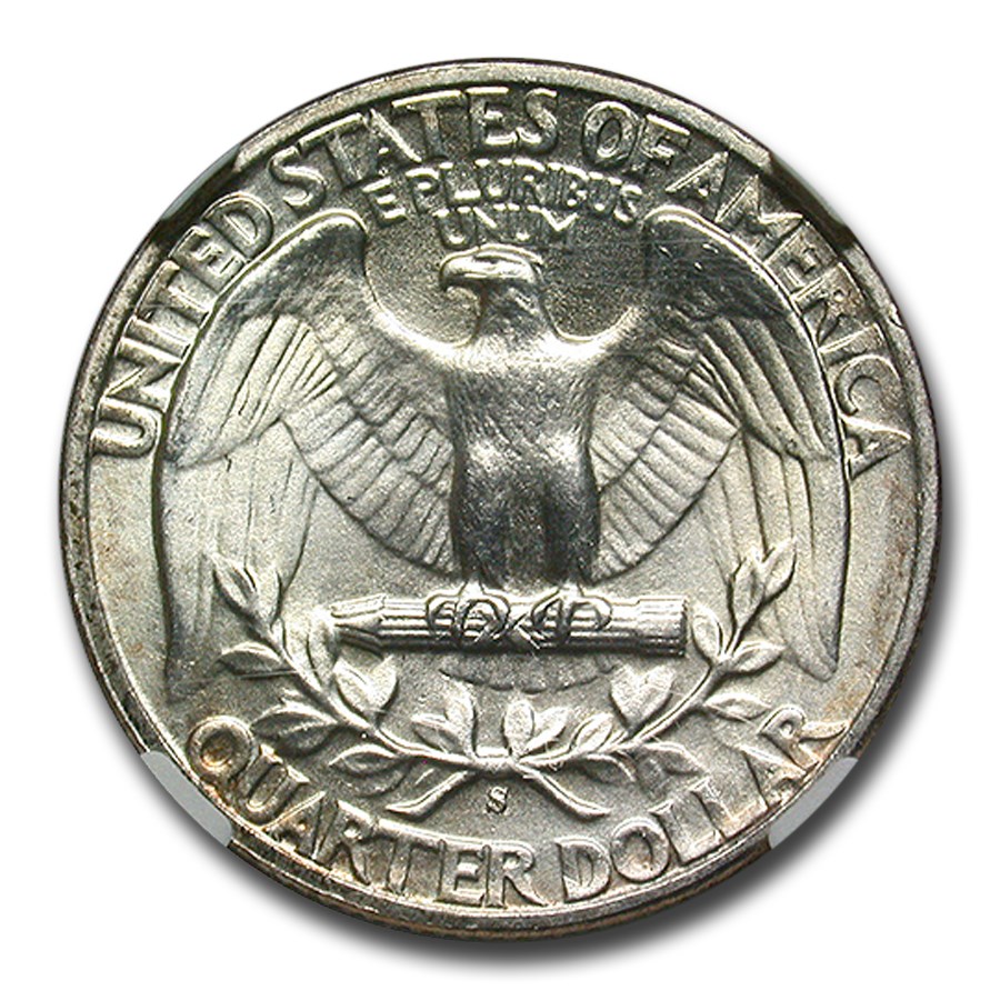 1944-S Washington Quarter MS-68 NGC