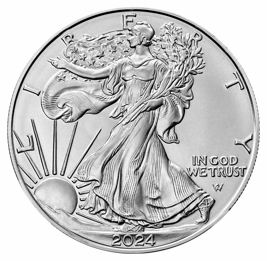 2024 American Silver Eagle MS-70 PCGS (First Day of Issue)