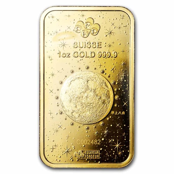 2024 1 oz Gold Bar - PAMP Lunar Legends Azure Dragon (In Assay)