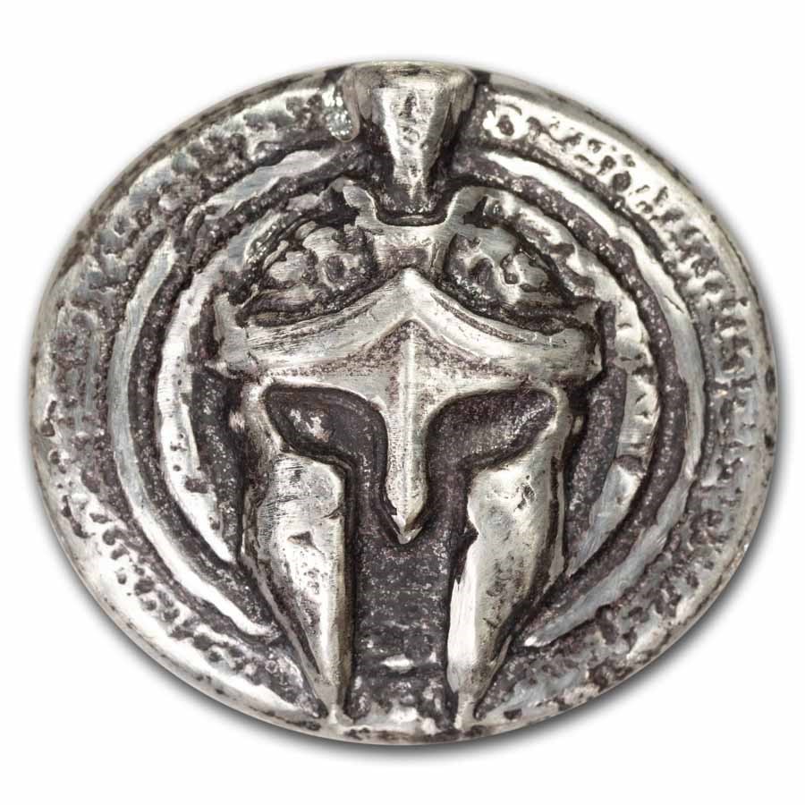 2.5 oz Hand Poured Silver - King Leonidas of Sparta 2.5 oz Hand Poured Silver - King Leonidas of Sparta