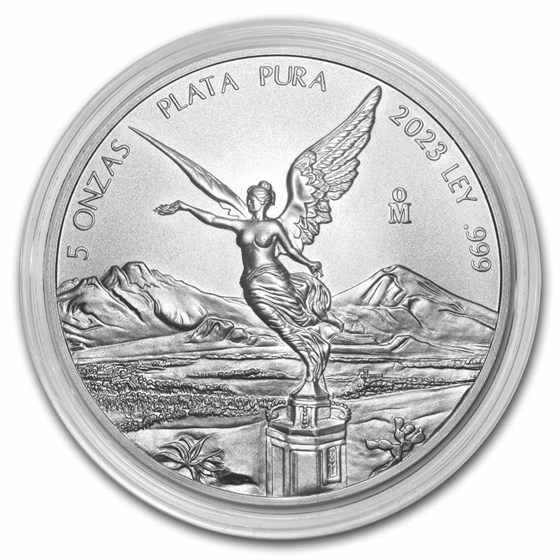 2023 Mexico 5 oz Silver Libertad Proof (In Capsule)