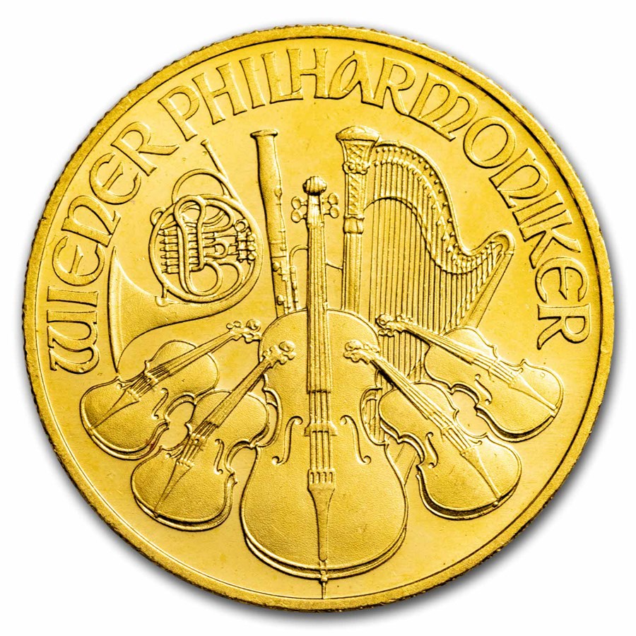 1994 Austria 1/4 oz Gold Philharmonic BU