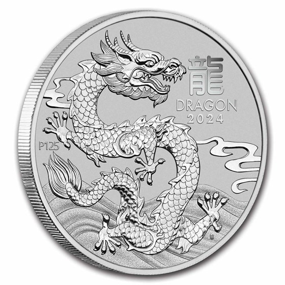 2024 Australia 1 oz Platinum Lunar Dragon BU (Series III)